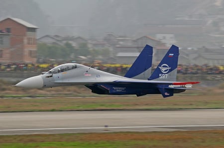 Sukhoi SU-27 - russian, sukhoi, jet, military