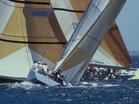 sailboat on the see - race, sky, water, sailboat, sea, boat