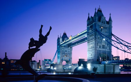 Tower Bridge:Evening - hd, modern, evening, architech, photography, tower, bridge, lights