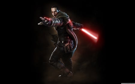 Galen Marek - star wars, video game, lazer, black, hd, dark, adventure, action, galen marek