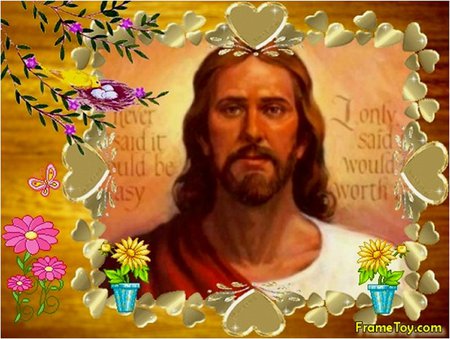 Jesus Christ - christ, jesus, salvation, religion, god, christianity, flower