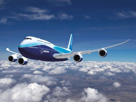 Boeing 747-8 - airliner, commercial airplane, passenger jet, boeing