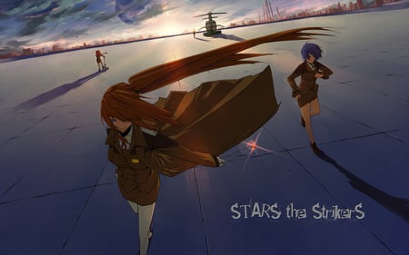 Stars the Strikers - nanoha, girls, anime, subaru, sunset, mahou shoujo lyrical nanoha