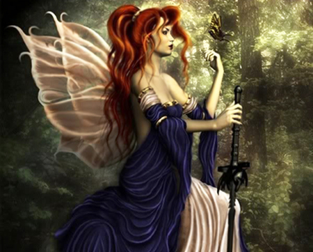 Fairy - woman, wings, fairy, fantasy