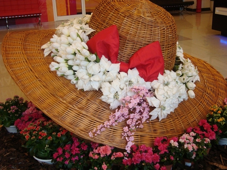 Spring is everywhere - flowers, still life, hat, spring