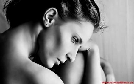 reverie - woman, face, reverie, beauty