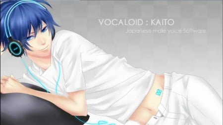 Kaito - white, kaito shion, vocaloid, blue