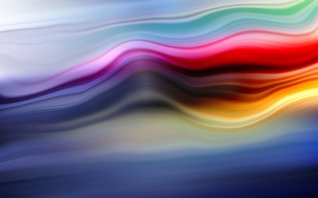 No More Mondays - abstract, beautiful, colorful, strands, color, waves