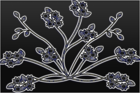 flower leaf - white, glow, dark, black, flower