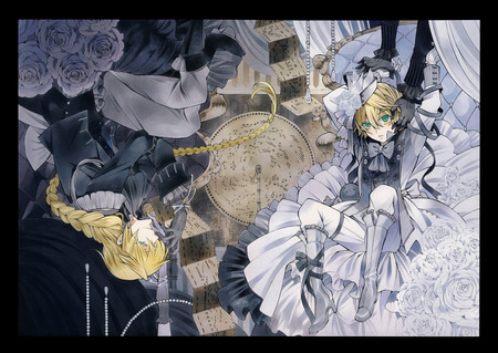 Jack and Oz - anime, pandora hearts, jack vessalius, oz vessalius