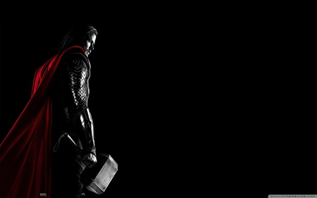 Thor - warrior, thor, dark, stunning, black, style, marvel, hd, movie, weapon, hero, action, adventure