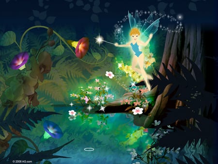 YAHOO FAIRY - yahoo, fairy, forest, wallpaper