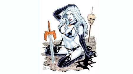 Lady Death - comic, abstract, fantasy, book, character