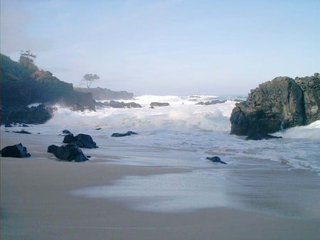 Dawn at Waimea Beach - dawn, surf, sand, beach