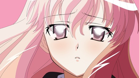 Why? - girl, pink, anime, blush, cute