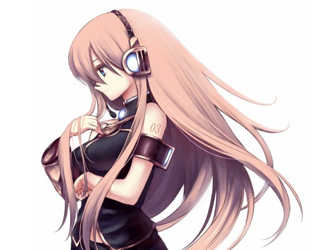 Nice - woman, performing, beauty, female, music, fantasy, face, gorgeous, pretty, megurine luka, anime, cute, sexy, girl, blue eyes, pink hair, long hair, entertainment, microphone, vocaloid, beautiful, singing, babe