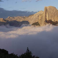 Half Dome at Sunset