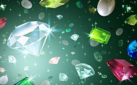 diamond - diamond, colorful, abstract, 3d and cg