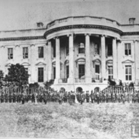 The Whitehouse,how it looked in 1861