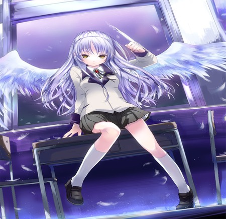 Kanade - angel beats, anime, tachibana, kanade