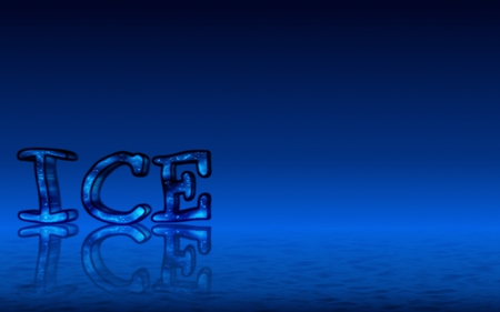 3D ICE - ice, cold, blue, 3d