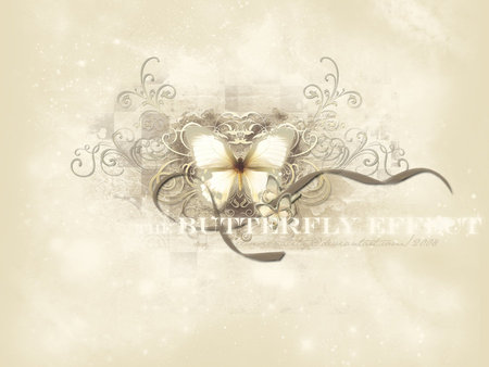 white butterflh - ribbon, butterfly, gray, wite