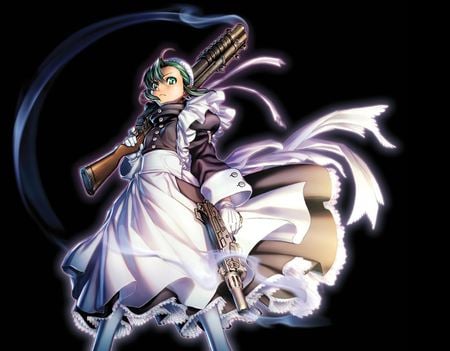 Fabiola Iglesias - uzi, girl, assassin, black lagoon, fabiola iglesias, shotgun, killer, weapon, anime, maid, manga