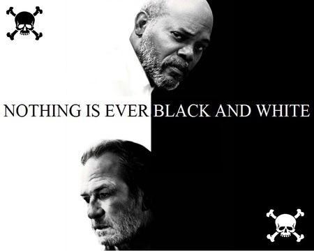 The Sunset Limited - white, black, movie, play, entertainment