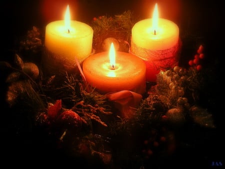 Season of Hope - candles, light, season, christmas