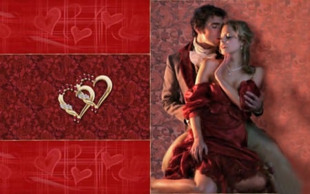 love & romance - hug, love, romamce, red