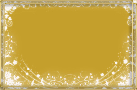 Golden - background, frame, delicate, gold