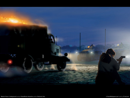 Medal of Honor - soldier, medal of honor, gun, war, night, truck, cg, hd, fight, enemy, adventure, video game