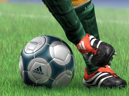 Football - sports, entertaining, video game, ball, kick, soccer, player, hd, liberogrande international, international, adidas, football, grass, shoes