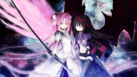 Madoka Magica - mahou shoujo madoka magica, akemi homura, anime, kaname madoka, beauty