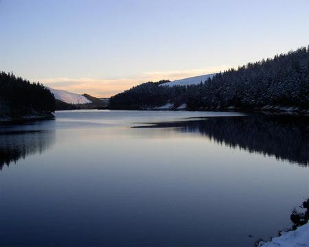 Lake - lake, trees, nature, sky