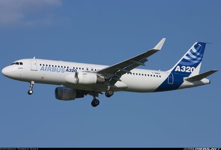 Airbus A320 - aircraft, airliner, commercial jet, airbus