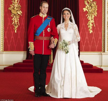 Official Royal Wedding photograph - catherine, marriage, beautiful, wedding, couple, william