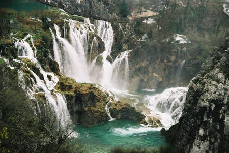 Waterfall - water, nature, waterfall, croatia