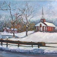 Church in winter