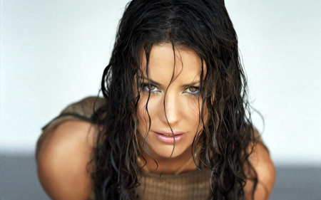 Evangeline Lilly - woman, beautiful, eyes, green, brunette, evangeline lilly