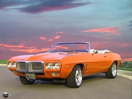 1968 pontiac firebirb convertible - 69, car, classic, pontiac, auto