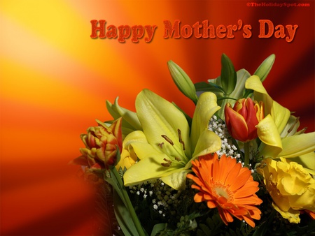 VERY HAPPY MOTHERS DAY - flowers, special, mothers, day, happy