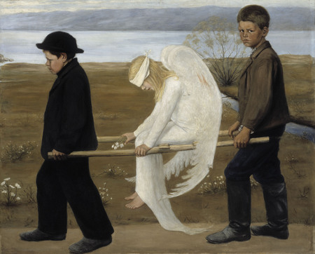 The Wounded Angel - boys, art, angel, hugo simberg