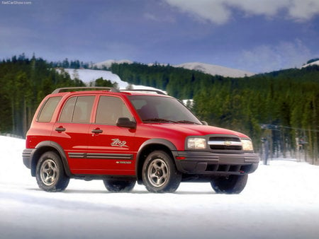 2001 Chevrolet Tracker - mountain, snow, cars, trucks, 2001