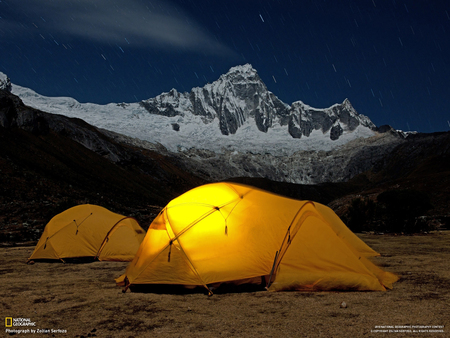 Landscape - tent, nature, pavilion, alpine, landscape, mountain