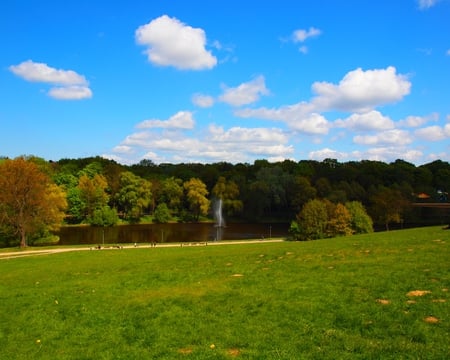 Park - park, maj, fontanna, szczecin