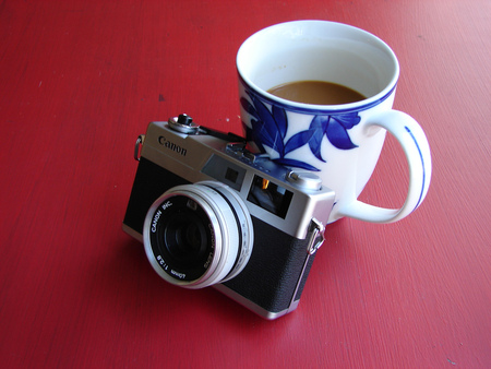 Coco - abstract, camera, coco, special, coffee, red, photography, cup