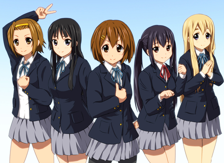 K-ON! - azusa nakano, k on wallpapers, tsumugi kotobuki, ritsu tainaka, mio akiyama, yui hirasawa