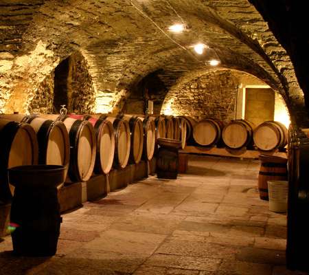 Wine Cellar - barrels, bottles, wine, bacement