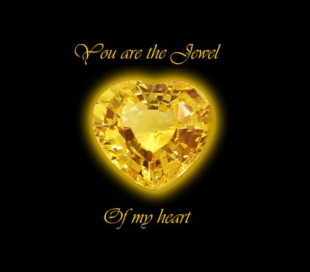 Jewel Of The Heart - beauty, love, hearts, admiration, gems, jewels, stones